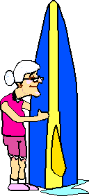 [Elderly woman surfer]